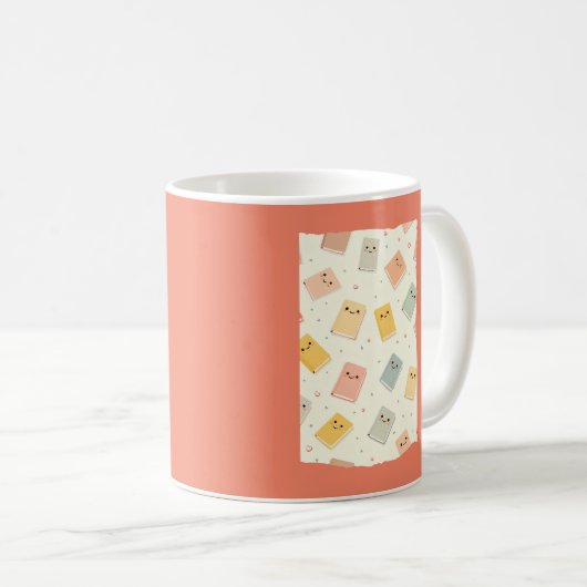 かわいいかわいいズブックマグ コーヒーマグカップ (正面右)