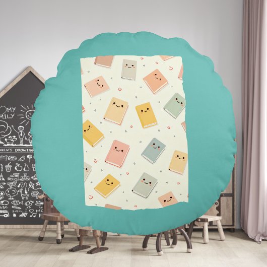 かわいいかわいいズブックラウンドピロー ラウンドクッション