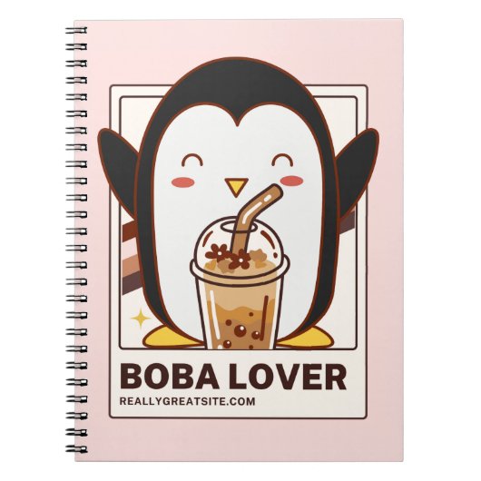 かわいいかわいいズペンギンボバ恋人 ノートブック (正面)