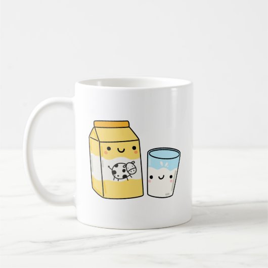 かわいいかわいいズミルク コーヒーマグカップ (左)