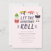 かわいいかわいいズ転がシ誕生パーティー 招待状 (正面)