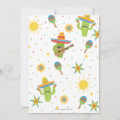 かわいいかわいいタコブアパーティーフィエスタ誕生日 招待状 (裏面)