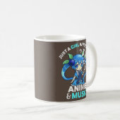 かわいいかわいいチビ(小さくかわいく書いた感じ)アニメが大好きな女の子 コーヒーマグカップ (正面右)