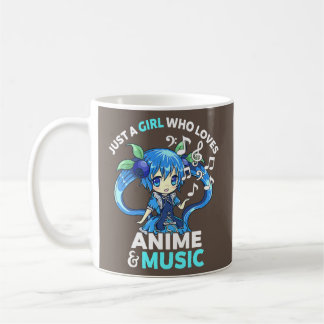 かわいいかわいいチビ(小さくかわいく書いた感じ)アニメが大好きな女の子 コーヒーマグカップ