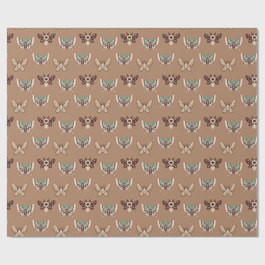 かわいいかわいいチビ（小さくかわいく書いた感じ）モスオンコーヒータン ラッピングペーパー (フラット)