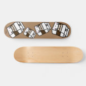 かわいいかわいいチョコレートミルクスイート乳デザインガール スケートボード (横)