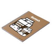 かわいいかわいいチョコレートミルクデュオ乳飲料スイート ノートブック (左側)