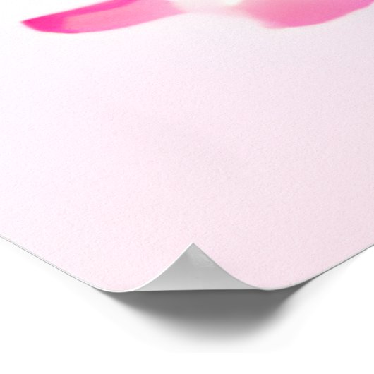 かわいいかわいいティール(緑がかった色)とピンクベビードラゴン ポスター (角)