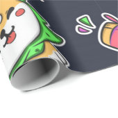 かわいいかわいいドッグクリスマスパターン ラッピングペーパー (ロールコーナー)