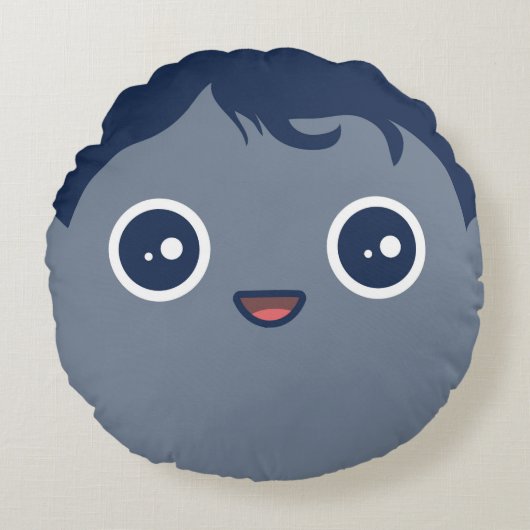 かわいいかわいいドワーフプラネットプルト ラウンドクッション (正面)