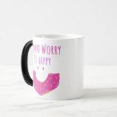 かわいいかわいいドーナツ心配するハッピードーナッツ モーフィングマグカップ (正面左)