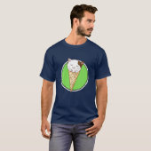 かわいいかわいいネコのアイスクリーム Tシャツ (正面フル)