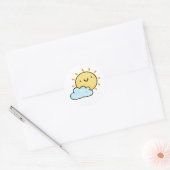 かわいいかわいいハッピーサン ラウンドシール (封筒)