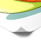 かわいいかわいいハッピースカタツムリ ポスター (角)