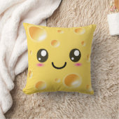 かわいいかわいいハッピーチーズ クッション (ブランケット)