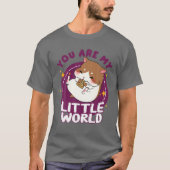 かわいいかわいいハムスター私の愛する小さな世界 Tシャツ (正面)