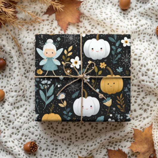 かわいいかわいいハロウィンフェアリー&パステルパンプキンス ラッピングペーパーシート