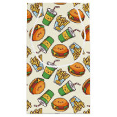 かわいいかわいいハンバーガーのフライドタイルパーティー  スモールペーパーバッグ (裏面)