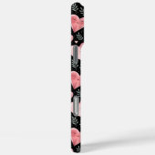 かわいいかわいいハートのパターンはピンクと黒 Case-Mate iPhoneケース (裏面 / 右)