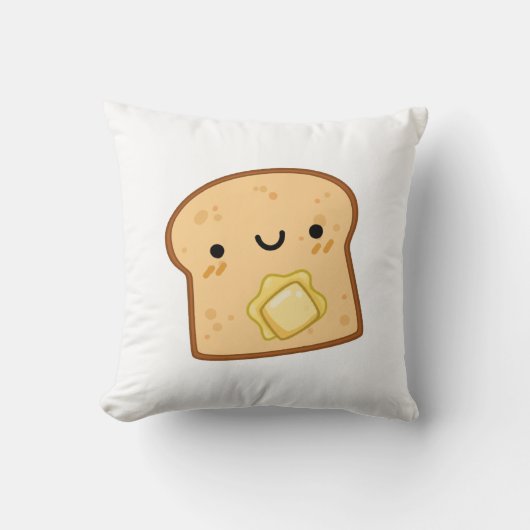 かわいいかわいいバタートースト クッション (正面)