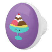 かわいいかわいいバナナスプリット セラミックノブ (右)