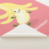 かわいいかわいいバナナ漫画 シェルパブランケット (3/4)