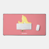 かわいいかわいいバナナ漫画 デスクマット (キーボード&マウス)