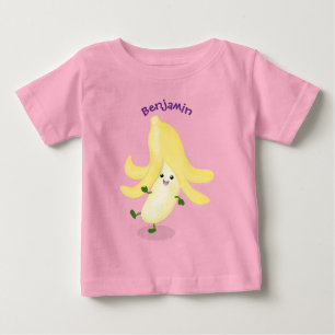 かわいいかわいいバナナ漫画 ベビーTシャツ