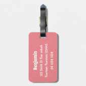 かわいいかわいいバナナ漫画 ラゲッジタグ (裏面縦)