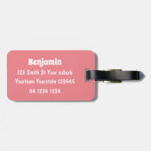 かわいいかわいいバナナ漫画 ラゲッジタグ (裏面横)