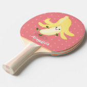 かわいいかわいいバナナ漫画 卓球ラケット (正面アングル)