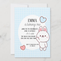 かわいいかわいいバニー1歳の誕生日