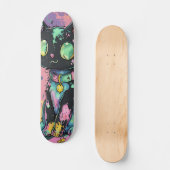 かわいいかわいいパステルゴシックパッチワークゴシック不気味 スケートボード (正面)