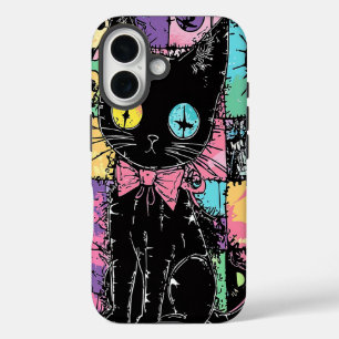 かわいいかわいいパステルゴシックパッチワークゴシック不気味 iPhone 16ケース