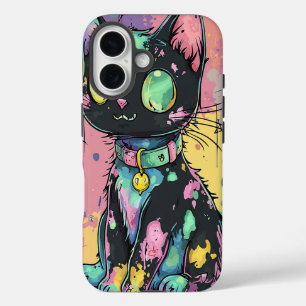 かわいいかわいいパステルゴシックパッチワークゴシック不気味 iPhone 16ケース