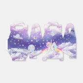 かわいいかわいいパステル一角虹の銀河系 フェイバーボックス (折り畳みなし)