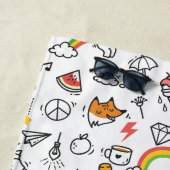 かわいいかわいいパターカスタムンビーチタオル ビーチタオル (インサイチュ)