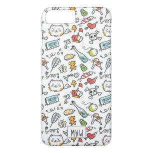 かわいいかわいいパターカスタムンモノグラムの電話ケース iPhone 8 PLUS/7 PLUSケース