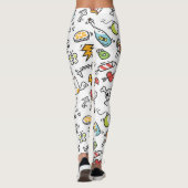 かわいいかわいいパターンのレギンス レギンス (裏面)