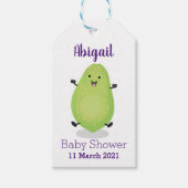 かわいいかわいいパパイヤ前足の漫画イラストレーション ギフトタグ (正面)