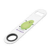 かわいいかわいいパパイヤ前足の漫画イラストレーション スピード栓抜き (裏面アングル)