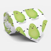 かわいいかわいいパパイヤ前足の漫画イラストレーション ネクタイ (ロール)