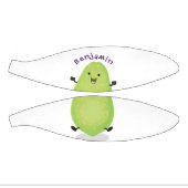 かわいいかわいいパパイヤ前足の漫画イラストレーション ミニバスケットボール (パネル)