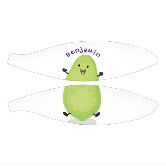 かわいいかわいいパパイヤ前足の漫画イラストレーション ミニバスケットボール (パネル)