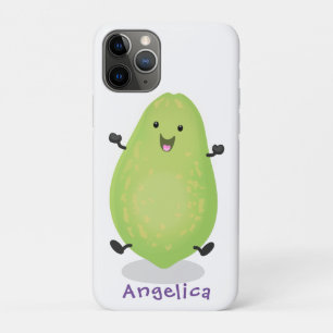 かわいいかわいいパパイヤ前足の漫画イラストレーション iPhone 11 PROケース