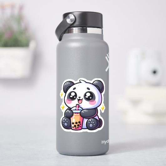 かわいいかわいいパンダドリンクボバブルティーかわいい シール (HydroFlask)