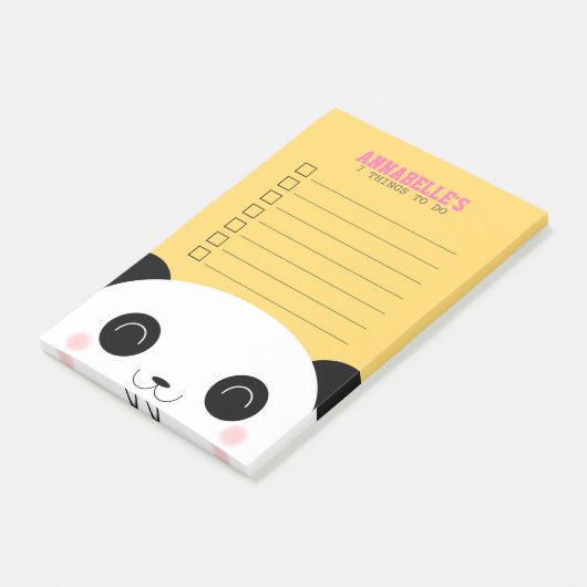 かわいいかわいいパンダ顔キッズ一覧 ポストイット (アングル)