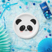 かわいいかわいいパンダ |名前の追加 ペーパープレート (パーティー)