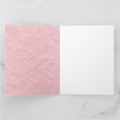 かわいいかわいいピンクのハロウィーン カード (内部)