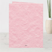 かわいいかわいいピンクのハロウィーン カード (裏面)